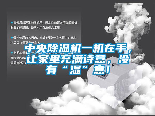 中央除濕機一機在手，讓家里充滿詩意，沒有“濕”意！
