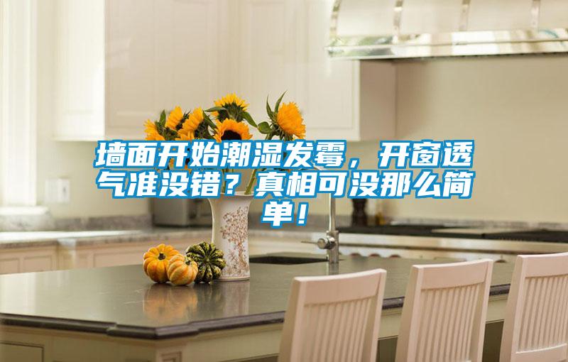墻面開始潮濕發霉，開窗透氣準沒錯？真相可沒那么簡單！