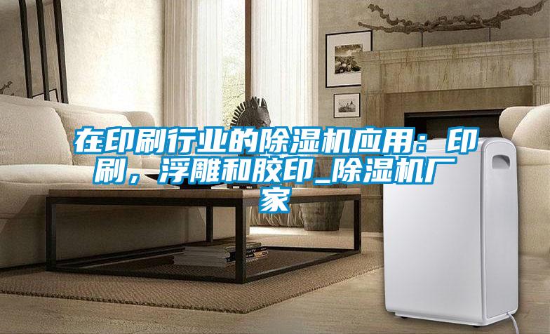 在印刷行業的除濕機應用：印刷，浮雕和膠印_除濕機廠家