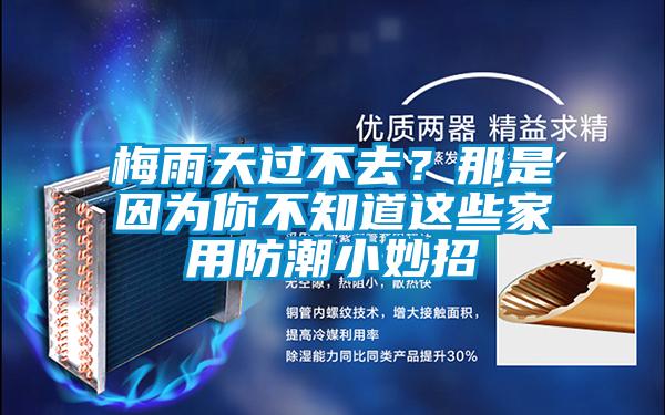 梅雨天過不去？那是因?yàn)槟悴恢肋@些家用防潮小妙招