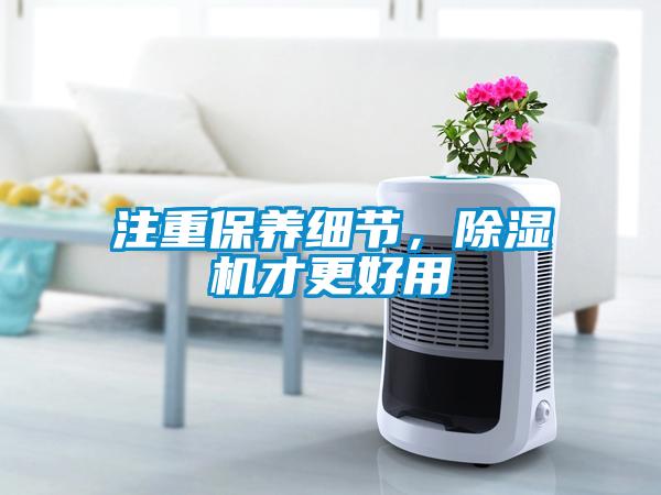 注重保養細節，除濕機才更好用