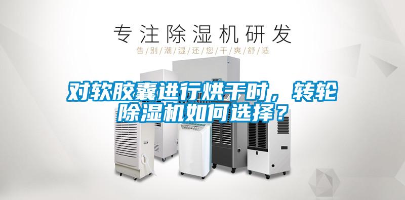 對軟膠囊進行烘干時，轉輪除濕機如何選擇？