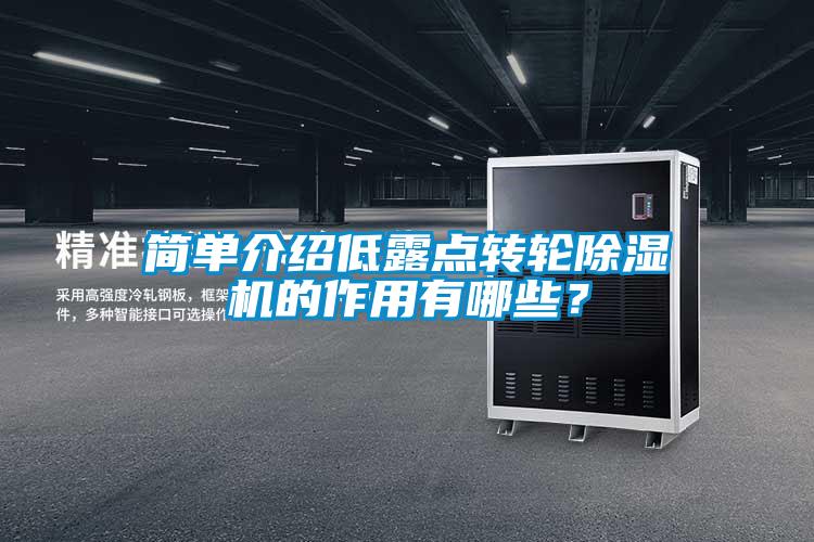 簡單介紹低露點轉輪除濕機的作用有哪些？