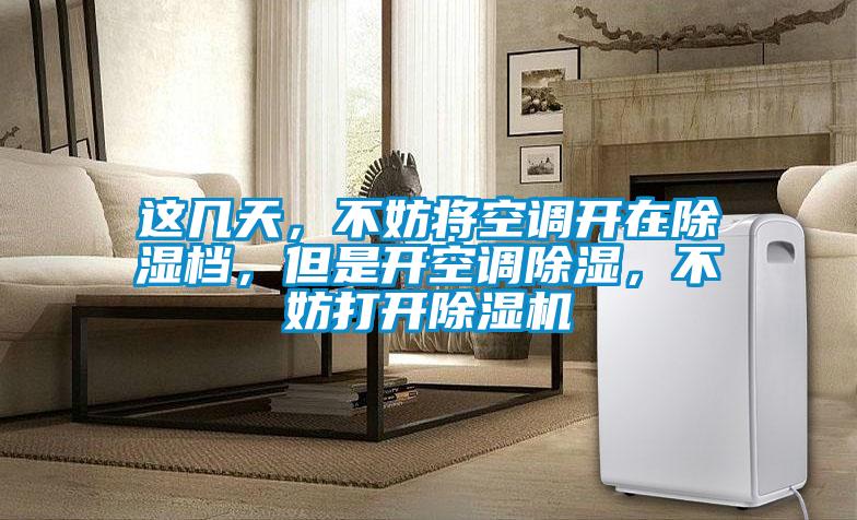 這幾天,不妨將空調(diào)開在除濕檔,但是開空調(diào)除濕,不妨打開除濕機(jī)