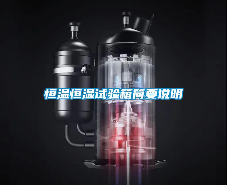 恒溫恒濕試驗(yàn)箱簡(jiǎn)要說(shuō)明