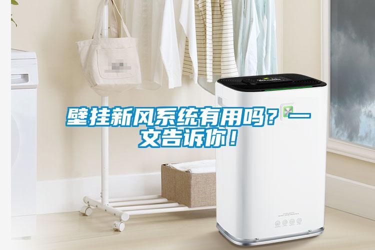壁掛新風系統有用嗎？一文告訴你！