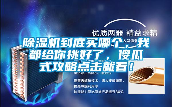 除濕機(jī)到底買哪個(gè)，我都給你挑好了，傻瓜式攻略點(diǎn)擊就看！