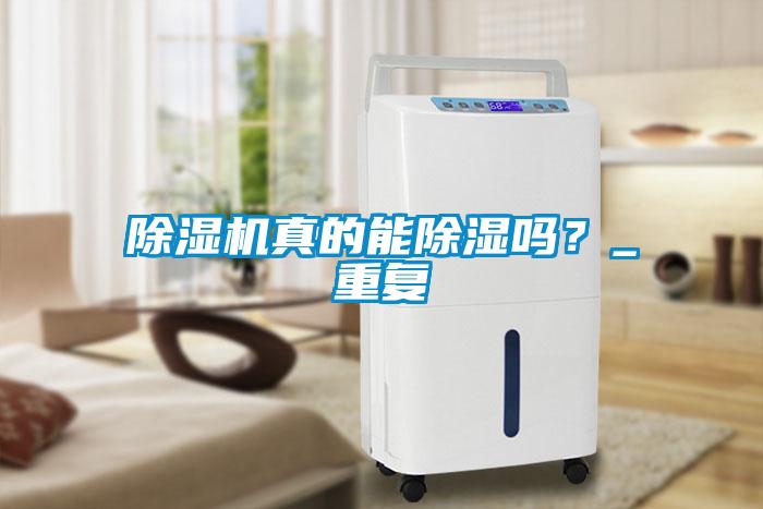 除濕機真的能除濕嗎？_重復