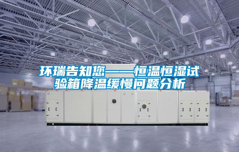 環(huán)瑞告知您——恒溫恒濕試驗(yàn)箱降溫緩慢問題分析