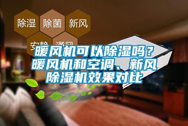 暖風機可以除濕嗎？暖風機和空調、新風除濕機效果對比