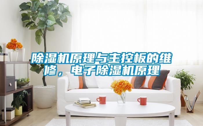 除濕機原理與主控板的維修，電子除濕機原理