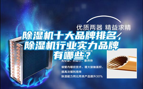 除濕機十大品牌排名，除濕機行業實力品牌有哪些？