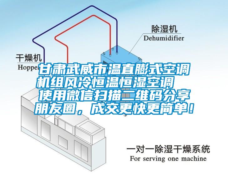 甘肅武威市溫直膨式空調機組風冷恒溫恒濕空調  使用微信掃描二維碼分享朋友圈，成交更快更簡單！