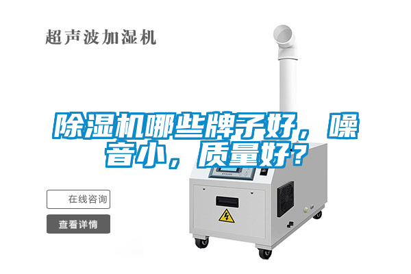 除濕機哪些牌子好，噪音小，質量好？