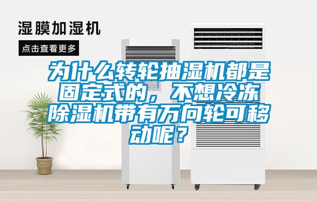 為什么轉(zhuǎn)輪抽濕機(jī)都是固定式的，不想冷凍除濕機(jī)帶有萬向輪可移動呢？