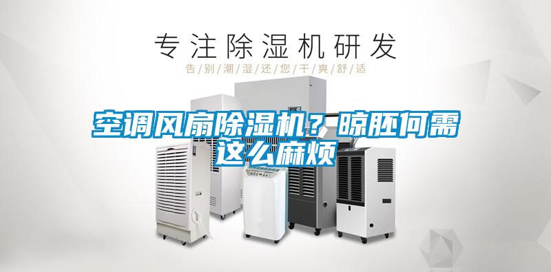空調(diào)風(fēng)扇除濕機？晾胚何需這么麻煩