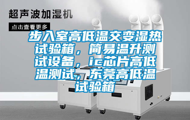 步入室高低溫交變濕熱試驗箱，簡易溫升測試設備，ic芯片高低溫測試，東莞高低溫試驗箱