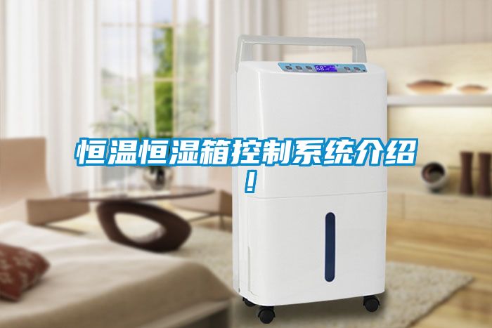 恒溫恒濕箱控制系統介紹！