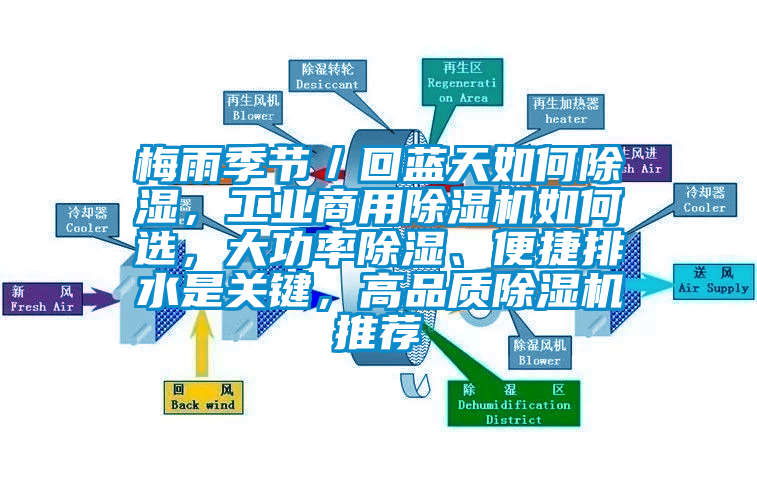 梅雨季節／回藍天如何除濕，工業商用除濕機如何選，大功率除濕、便捷排水是關鍵，高品質除濕機推薦