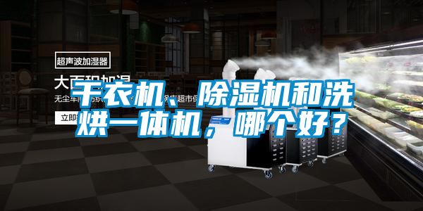 干衣機、除濕機和洗烘一體機，哪個好？