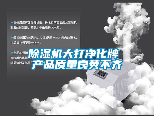 除濕機大打凈化牌 產(chǎn)品質量良莠不齊